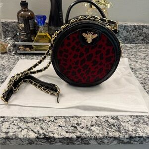 Small Leopard round purse